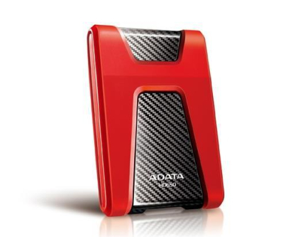Dysk zewnętrzny ADATA HD650 1TB USB 3.2 Gen. 1 Czerwono-Srebrny